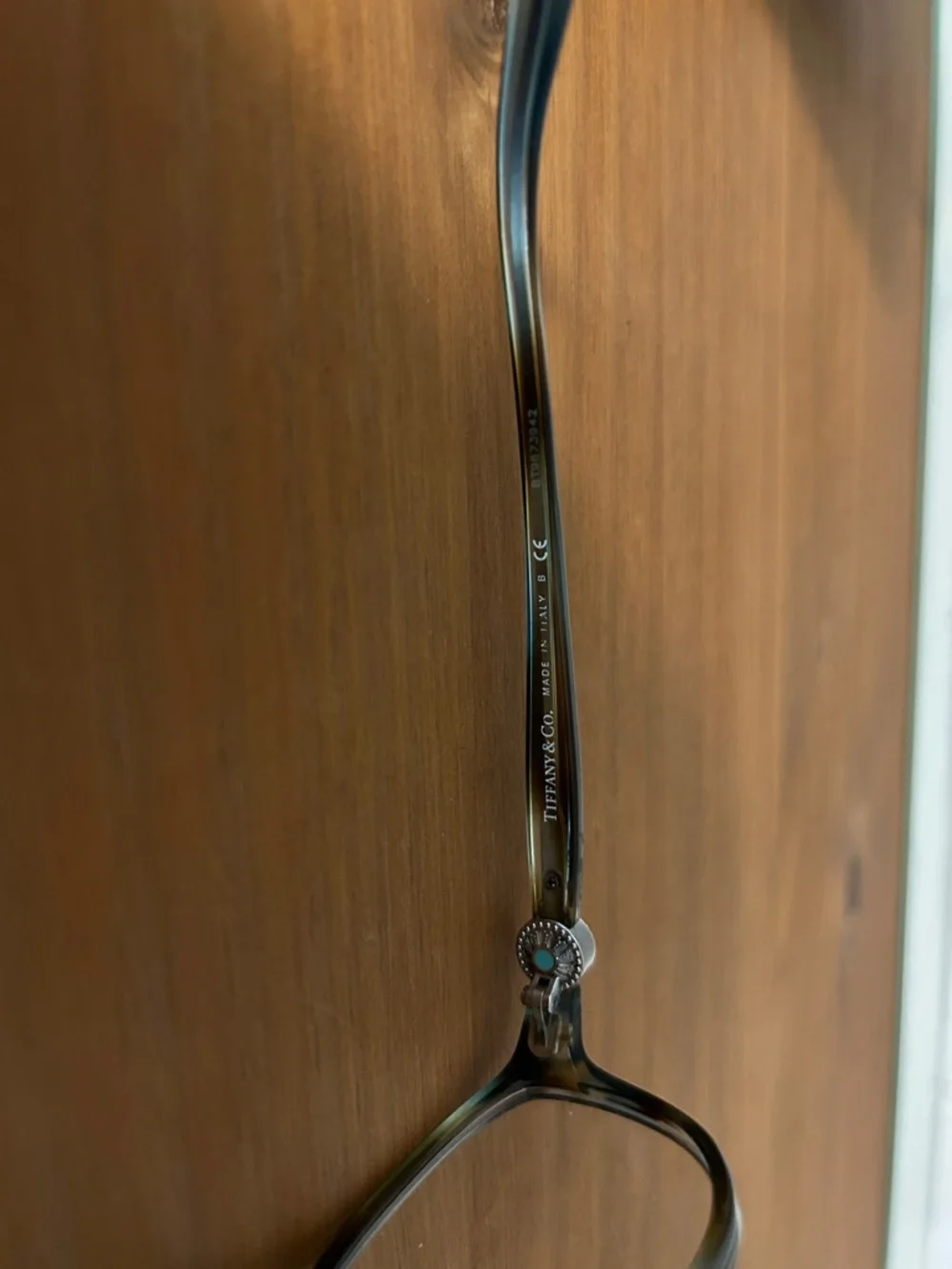 Tiffany & Co. Gray Blue Tortoiseshell Eyeglass Frames - Picture 2 of 4